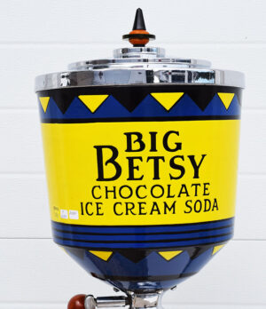 Big Betsy Chocolate Ice Cream Soda Porcelain Dispenser