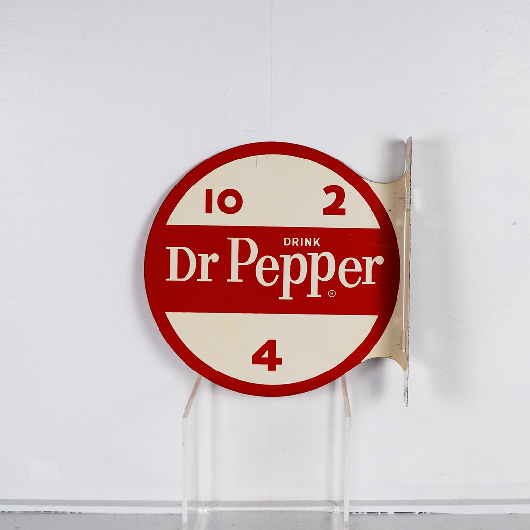 Dr Pepper 10 2 4 Double Sided Metal Flange Sign 12 Inch