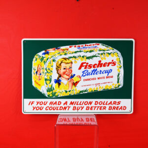 Fischer's Buttercup Enriched White Bread Tin Embossed Sign
