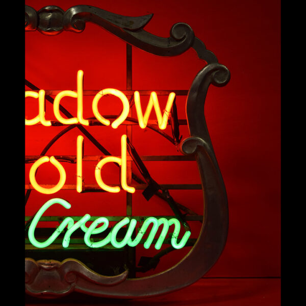 Meadow Gold Ice Cream Dual Color Hanging Neon Sign