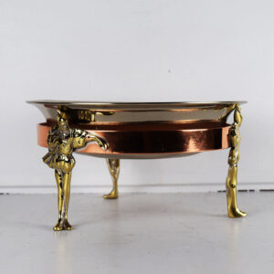 Cafe Brulot New Orleans Copper And Brass Stand With Bowl