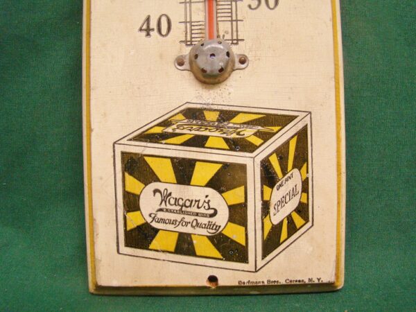 Wagars Ice Cream Wooden Thermometer Corona NY
