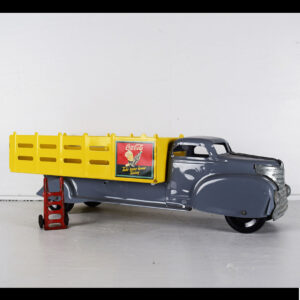 Marx Coca Cola Gray Sprite Boy Stake Body Metal Toy Truck