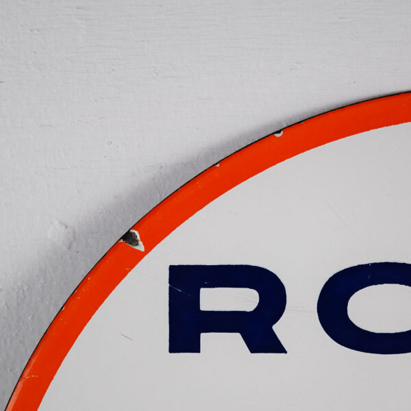 Royal 76 Gasoline Porcelain Face Gas Pump Plate 11.5 Inches