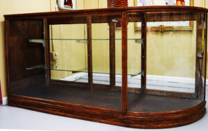 Glass Rounded End Display Showcase Store Counter