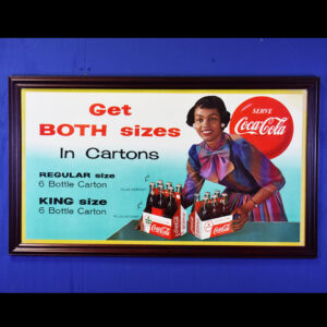 Rare 1958 Serve Coca Cola Cardboard Sign Get Both Sizes King Size