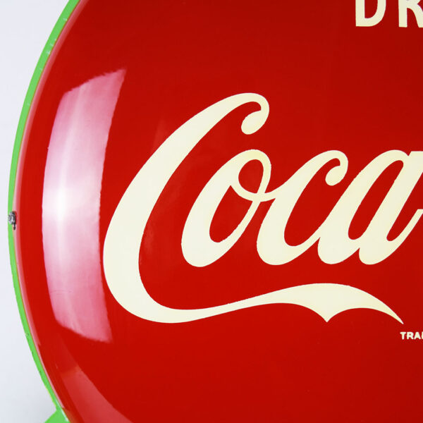 Rare Coca Cola Button Flange Sign With Drugs Privilege Panel