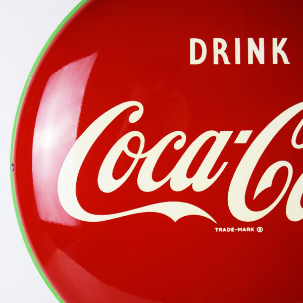 Rare Coca Cola Button Flange Sign With Drugs Privilege Panel