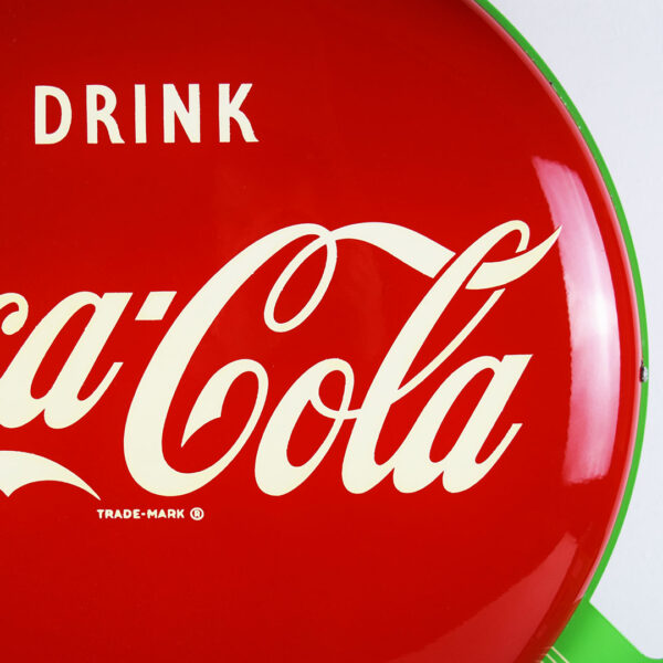 Rare Coca Cola Button Flange Sign With Drugs Privilege Panel