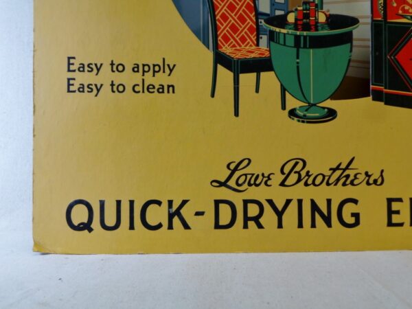 Lowe Brothers Paint Enamel Cardboard Store Display