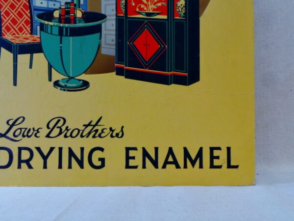 Lowe Brothers Paint Enamel Cardboard Store Display