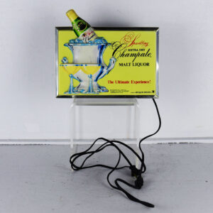 1979 Sparkling Champale Malt Liquor Light Up Beer Bar Sign