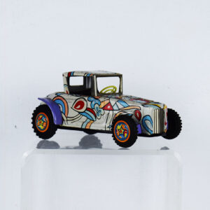Louis Marx Psychedelic Tin Litho Friction Toy Car Hot Rod