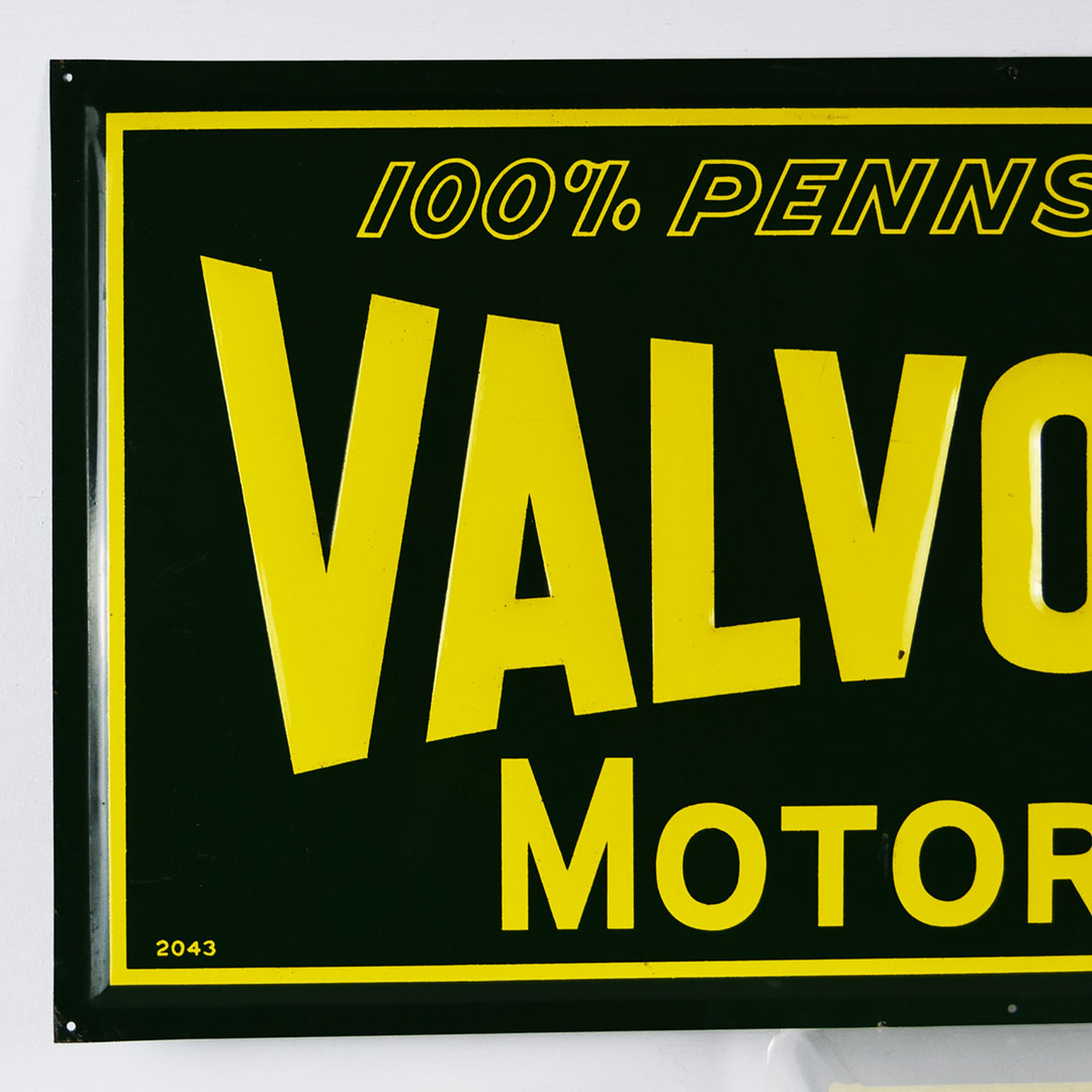 thumbnail image 2 of Valvoline Motor Oil Sold Here Enamelled Metal & Wood Thermometer – Garage Decor Sign 2 of 4