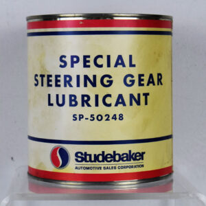 Studebaker Steering Gear Lubricant Metal Can Paper Label