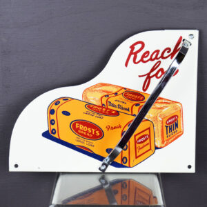 Reach For Frost Bread Metal Door Push Pull General Store Era