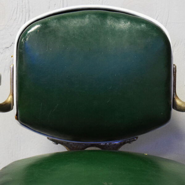 Koken Child's Barber Chair Porcelain Finish Original Leather
