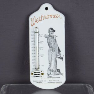Wethrometr Porcelain Thermometer Hardin Lavin Co. Chicago