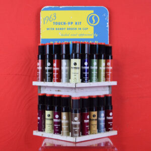 Studebaker Dealer Counter Touch Up Paint Display & Bottles