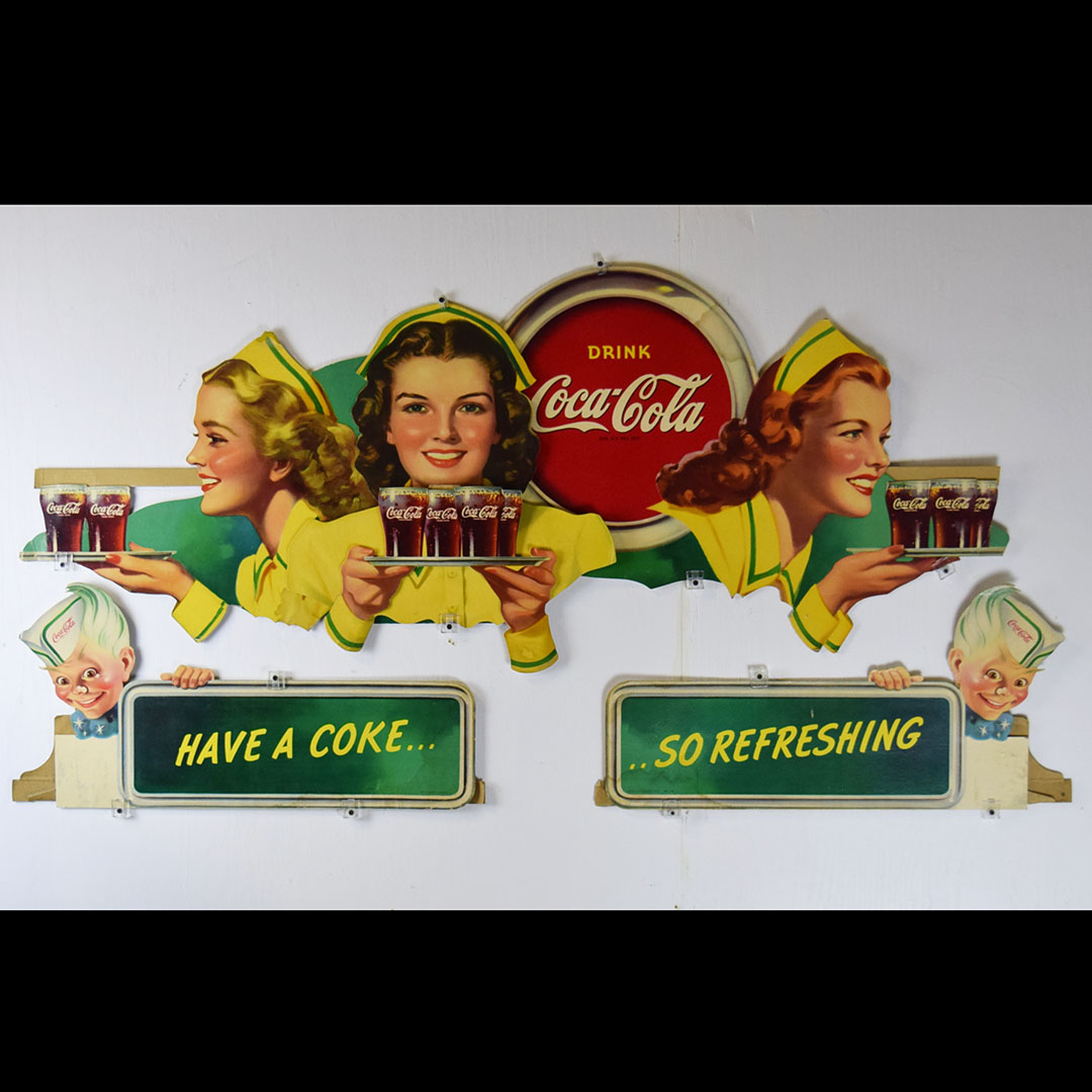 1946 Coca Cola Festoon Three Waitresses And Sprite Boy - Discover ...