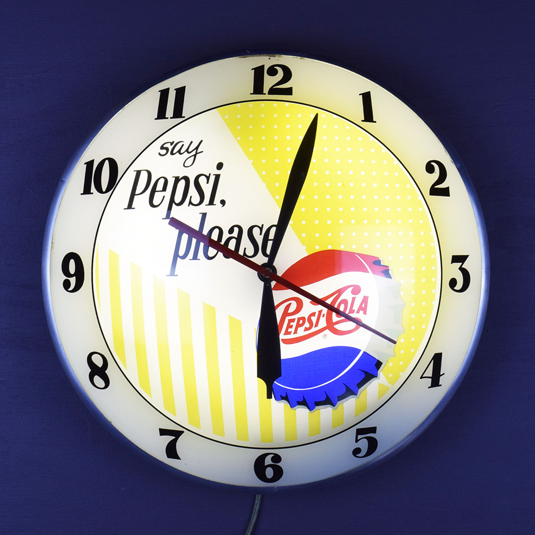 Pepsi Vintage wall Clock Light selling