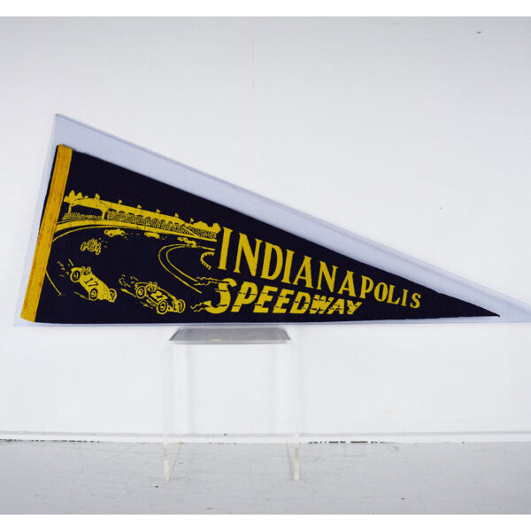 Original Indianapolis Motor Speedway Indy 500 Racing Pennant