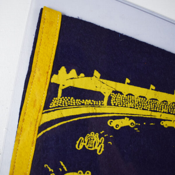 Original Indianapolis Motor Speedway Indy 500 Racing Pennant