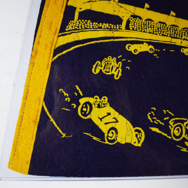 Original Indianapolis Motor Speedway Indy 500 Racing Pennant