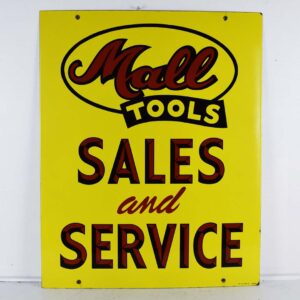Mall Tools Sales And Service Porclelain Sign Marked Chicago