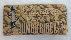 Planters Mr Peanut Jumbo Block Candy Bar Wrapper