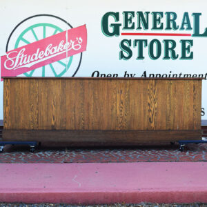 Oak Country Store Counter Slat Front Slat Top Open Back