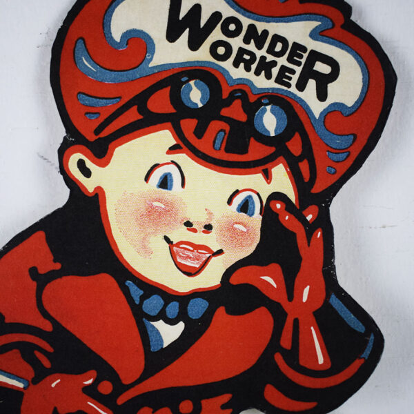 Wonder Worker Easel Back Die Cut Cardboard Sign 11x7