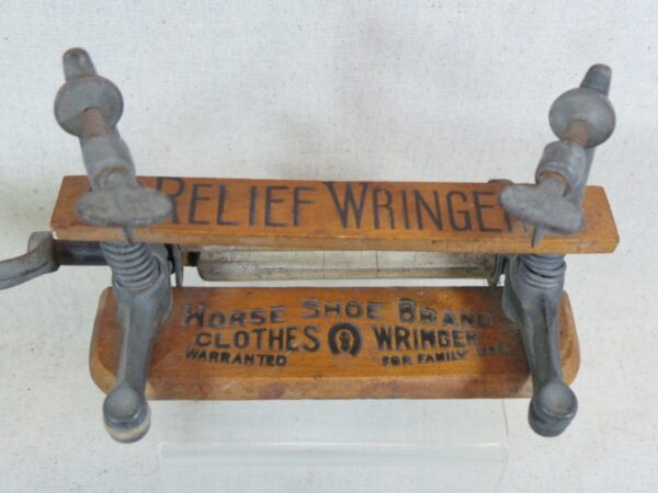 Salesman Sample Horseshoe Brand Relief Clothes Wringer