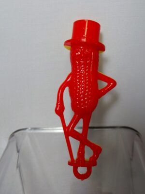 Rare Two Color Mr. Peanut Planters Child's Whistle