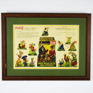 1931 Coca Cola Uncle Remus Story Cutout For Children Framed