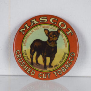 Mascot Crushed Cut Tobacco Pocket Mirror 2 1/8 Inch Diameter