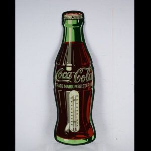 1950s Coca Cola Hobble Skirt Bottle Thermometer 17 Inch Tall