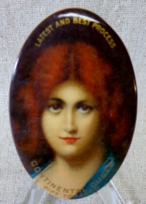 Tobacco Continental Cubes Celluloid Pocket Mirror