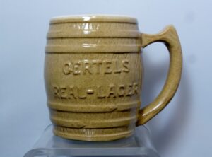 Oertels Real Lager Beer Mug Stoneware Louisville