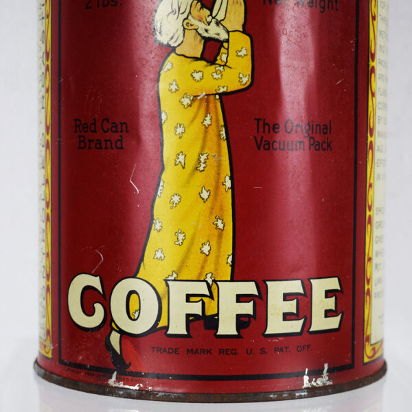 Hills Bros. Coffee 2 Lbs. Metal Can 2 Pounds With Metal Lid