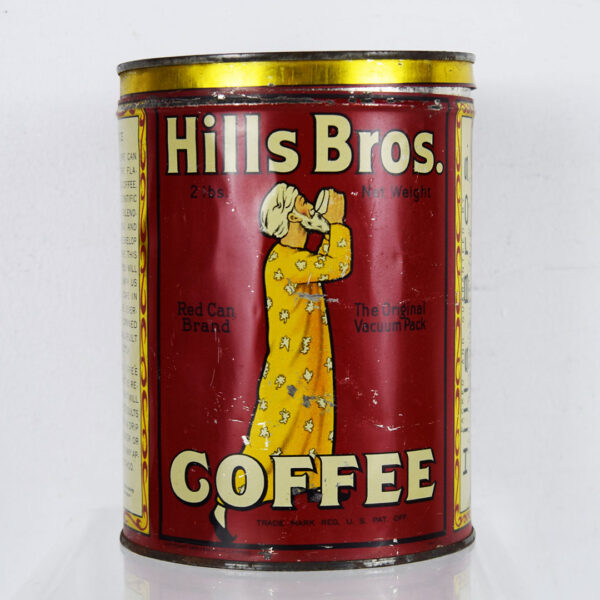 Hills Bros. Coffee 2 Lbs. Metal Can 2 Pounds With Metal Lid