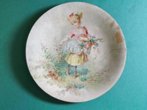 Kis Me Gum Advertising Dish Heavy Cardboard