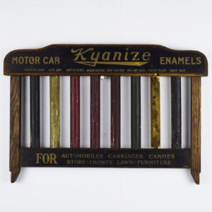 Kyanize Motor Car Enamels Wooden Color Sample Display Sign