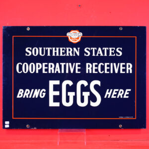 Southern States Cooperative Farm Egg Receiver Tin Sign