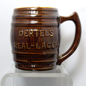 Oertel Beer Mug Stoneware Louisville KY Oertel's Real Lager