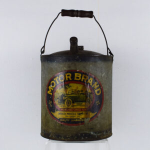 Motor Brand Motor Oil One Gallon Metal Pail With Spout