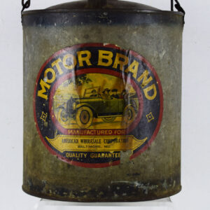 Motor Brand Motor Oil One Gallon Metal Pail With Spout