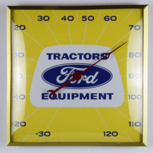Pam Clock Company Ford Tractors Equipment Square Thermometer