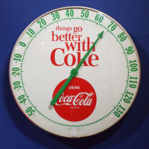 Things Go Better With Coke Round Coca Cola Thermometer 18 Inch