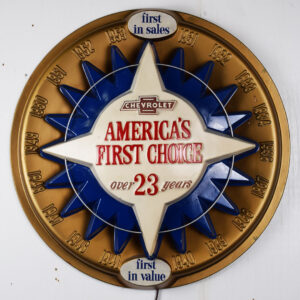 Chevrolet America's First Choice Dealer Showroom Light Up Sign